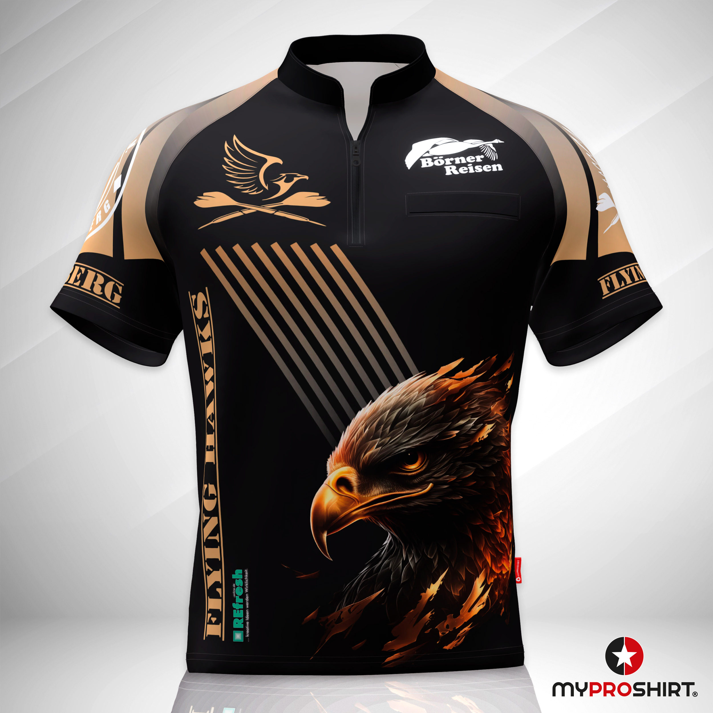 Flying hawks front