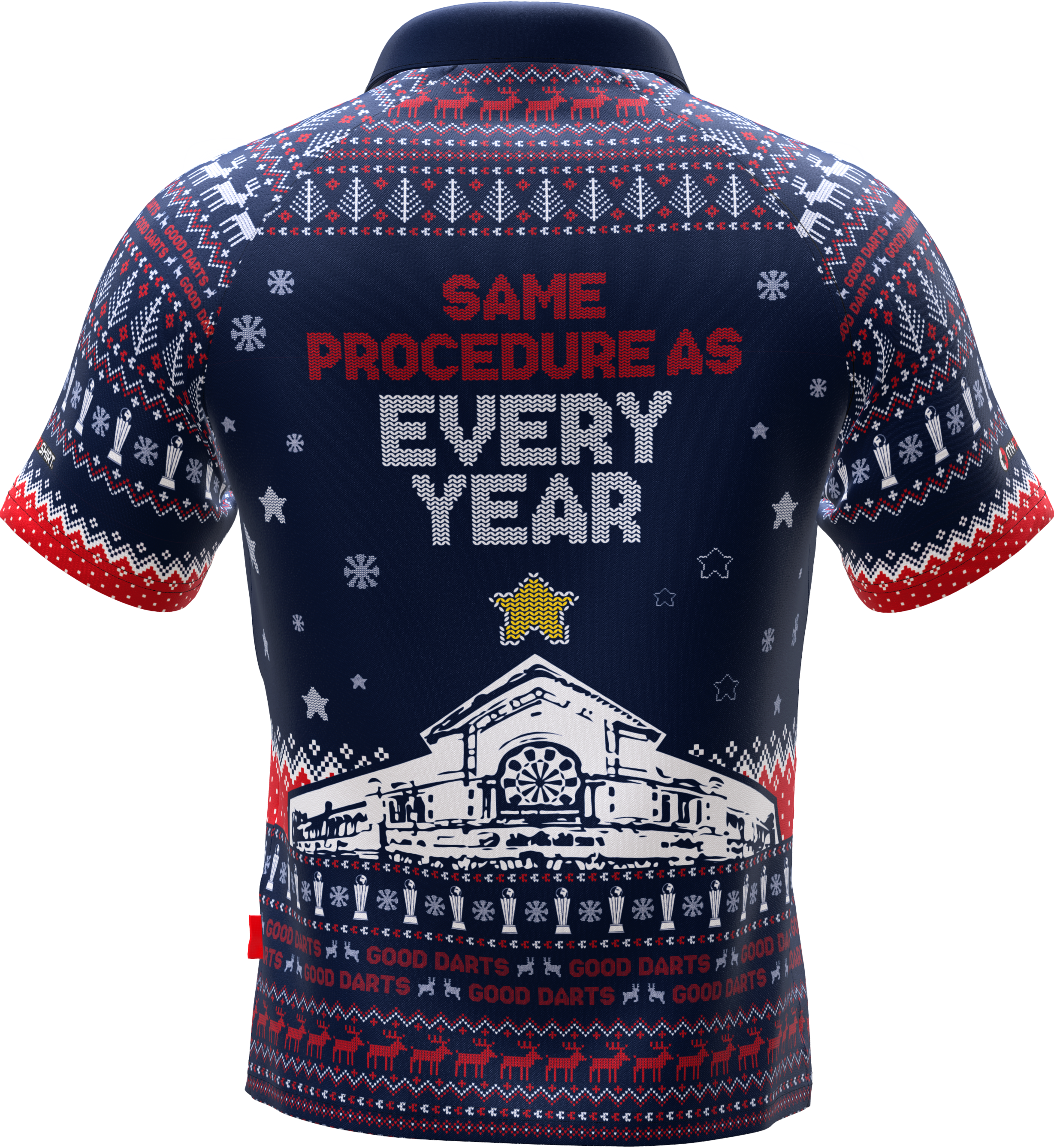 XMAS Dartshirt Dark Blue